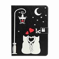 For Card Holder Wallet with Stand Flip Pattern Case Full Body Case Cat View Hard PU Leather for Apple iPad Pro 9.7\'\' iPad Air 2 iPad Air