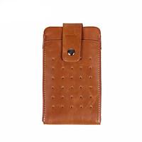 For Wallet Case Full Body Case Solid Color Soft PU Leather Universal Other under 6 Inch Screen