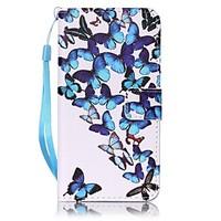 For Samsung Galaxy A5(2016) A3(2016) Card Holder Wallet Case Full Body Case Butterfly Hard PU Leather