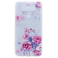 for lg g6 x power peony flower pattern soft tpu material phone case fo ...