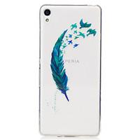 For Sony Xperia XA M2 Case Cover Feathers Pattern Painted High Penetration TPU Material IMD Process Soft Case Phone Case