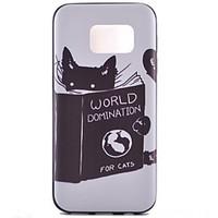 For Samsung Galaxy S7 Edge Pattern Case Back Cover Case Cat TPU Samsung S7 edge plus / S7 edge / S7 / S6 edge plus / S6 edge / S6