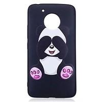 For Motorola Moto G5 Plus Case Cover Panda Pattern Relief Back Cover Soft TPU