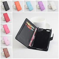 For BlackBerry Case Card Holder / Wallet / with Stand / Flip / Magnetic Case Full Body Case Solid Color Hard PU Leather for BlackBerry
