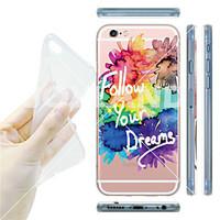 for iphone 6 case iphone 6 plus case transparent pattern case back cov ...
