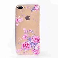 For iPhone 7 Plus 7 Case Cover Translucent Pattern Back Cover Case Flower Soft TPU for iPhone 6s Plus 6 5S 5 SE
