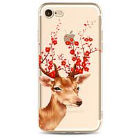 For Apple iPhone 7 7 Plus 6S 6 Plus Case Cover Deer Pattern Painted High Penetration TPU Material Soft Case Phone Case