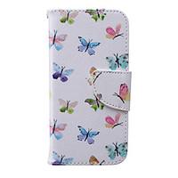 For iPhone 6 Case / iPhone 6 Plus Case Wallet / Card Holder / with Stand / Flip / Pattern Case Full Body Case Butterfly Hard PU Leather