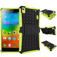 For Lenovo Case Shockproof / with Stand Case Back Cover Case Armor Hard PC Lenovo