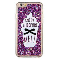 For Apple iPhone7 7 Plus Case Cover Pattern Back Cover Case Glitter Shine Word / Phrase Food Soft TPU 6s Plus 6 Plus 6s 6