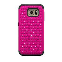 For Samsung Galaxy Case Shockproof / Rhinestone / Embossed Case Back Cover Case Geometric Pattern PC Samsung S7 / S6 edge / S6