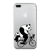For iPhone 7 Plus 7 Case Cover Transparent Pattern Back Cover Case Panda Soft TPU for iPhone 6s Plus 6s 6 Plus 6 5s 5 SE