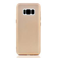FOR Samsung Galaxy S8 Plus S8 Oil Surface TPU Plating Button and Camera Metal Protection Soft Phone Case for iPhone