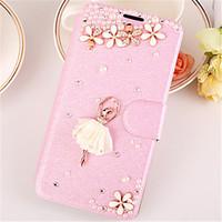 For Samsung Galaxy Case Rhinestone / with Stand / Flip / Magnetic Case Full Body Case 3D Cartoon PU Leather SamsungA7(2016) / A5(2016) /