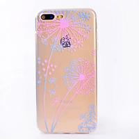 For iPhone 7 7 Plus Case Cover Transparent Pattern Back Cover Case Dandelion Soft TPU for iPhone 6s 6 Plus 6s 6 SE 5S 5
