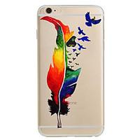 for apple iphone 7 7plus 6s 6plus case cover feather pattern hd tpu ph ...