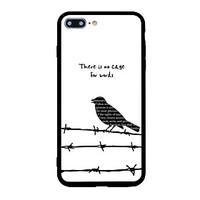 for iphone 7 plus 7 case cover pattern back cover case animal word phr ...