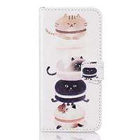 for iphone 7 7 plus 6s 6 plus se 5s 5 5c card holder flip cat pattern  ...