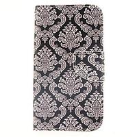 For Samsung Galaxy Case Card Holder / Wallet / with Stand / Flip Case Full Body Case Flower PU Leather Samsung J5