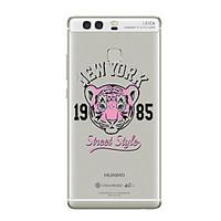 For Huawei P10 P10 Plus Transparent Pattern Case Back Cover Case Tiger and Words Soft TPU For Huawei P9 P9 Plus P9 Lite P8 P8 Lite Mate8 Mate9