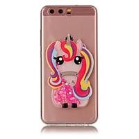 For HUAWEI Y5 Y6 II Case Cover Unicorn Flash Powder Quicksand TPU Material DIY Phone Case P10 P9 P8 Lite Plus (2017)