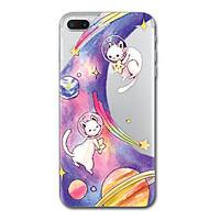 For iPhone 7 Plus 7 Case Cover Transparent Pattern Back Cover Case Cat Cartoon Soft TPU for iPhone 6s Plus 6s 6 Plus 6 5s 5 SE