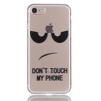 For Apple iPhone 7 7 Plus 6S 6 Plus 5S 5 Case Cover Black Eyes Pattern Relief Varnish TPU Material Does Not Fade Phone Case