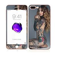 For Apple iPhone 7 Plus 5.5 Tempered Glass with Soft Edge Full Screen Coverage Front and Back Screen Protector Sexy Lady Pattern