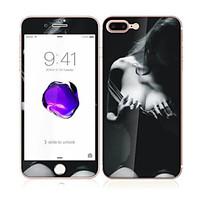 For Apple iPhone 7 Plus 5.5 Tempered Glass with Soft Edge Full Screen Coverage Front and Back Screen Protector Sexy Lady Pattern