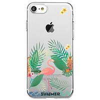 For iPhone 7 Plus 7 Case Cover Transparent Pattern Back Cover Case Flamingo Soft TPU for iPhone 6s Plus 6s 6 Plus 6 5s 5 SE