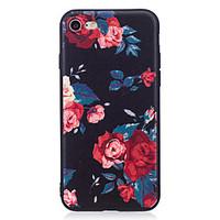 For Apple iPhone 7 7 Plus 6S 6 Plus 5S SE Case Cover Flower Pattern Painted Embossed Feel TPU Soft Case Phone Case