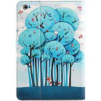 For Apple iPad Mini 3/2/1 with Stand Flip Magnetic Pattern Full Body Case Cartoon Tree Hard PU Leather