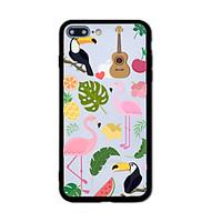 For Case Cover Pattern Back Cover Case Flamingo Hard Acrylic for iPhone 7 Plus 7 6s Plus 6 Plus 6s SE 5S 5