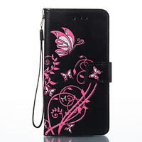 for sony xperia e5 case cover butterfly flowers pattern pu material ca ...