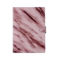 For IPad (2017) Card Holder with Stand Auto Sleep/Wake Flip Magnetic Case Full Body Case Marble Hard PU Leather Air