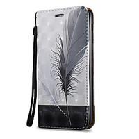 For Samsung Galaxy A7 A5 A3(2017) Case Cover Feathers Pattern 3D Painted Relief Super Strong Magnetic Adsorption PU Material Phone Case A5 A3(2016)