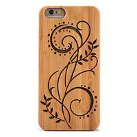 For Shockproof Embossed Case Back Cover Case Glitter Shine Flower Hard Bamboo for Apple iPhone 6s Plus 6 Plus 6s 6 5s 5
