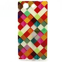 for sony case pattern case back cover case geometric pattern soft tpu  ...