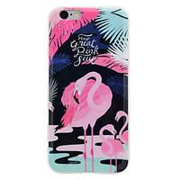 For Flamingo Pattern Smooth IMD Crafts TPU Material Soft Phone Case for iPhone 7 Plus 7 6s 6 Plus SE 5s 5