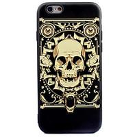 For Apple iPhone 7 7 Plus 6s 6 Plus Case Cover Golden Skeleton Pattern Thicker TPU Material Scrub Soft Case Phone Case