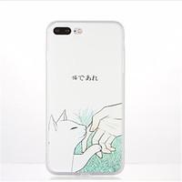 for pattern case back cover case cat soft tpu for apple iphone 7 plus  ...