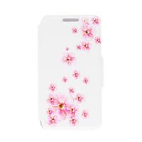 For Huawei Case / P8 / P8 Lite with Stand / Flip Case Full Body Case Flower Hard PU Leather HuaweiHuawei P8 / Huawei P8 Lite / Huawei P7