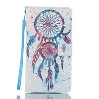 For Samsung Galaxy J3 J5 (2017) Case Cover Wind Chimes Pattern Glare 3D Dimensional Glossy PU Material Stent Card Holster J3 J5 (2016) J7 (2017) J3