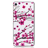 For Sony Xperia XA Case Cover Plum Blossom Pattern Luminous TPU Material IMD Process Soft Case Phone Case
