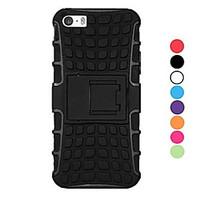 for iphone 5 case shockproof with stand case back cover case armor sof ...