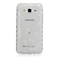 For Samsung Galaxy Case Transparent / Pattern Case Back Cover Case Feathers TPU SamsungJ7 / J5 / J3 / J2 / J1 Ace / J1 / Grand Prime /