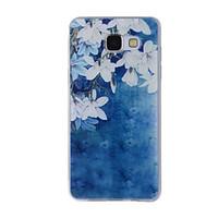 For Samsung Galaxy A8(2016) A8 A7 A5 A3 A510 A310 Case Cover White Flowers Painted Pattern TPU Material Phone Case