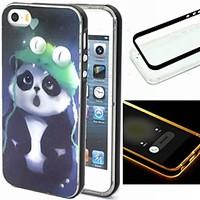 For iPhone 5 Case LED Flash Lighting Case Back Cover Case Animal Soft TPU iPhone SE/5s/5