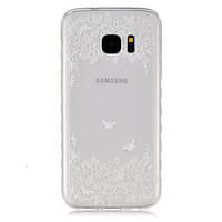 for samsung galaxy case transparent case back cover case flower tpu sa ...