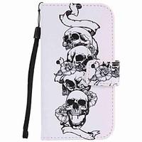 For Samsung Galaxy S7 edge S7 S6 edge S6 Case Cover Skull Painting PU Phone Case S5 S4 S3